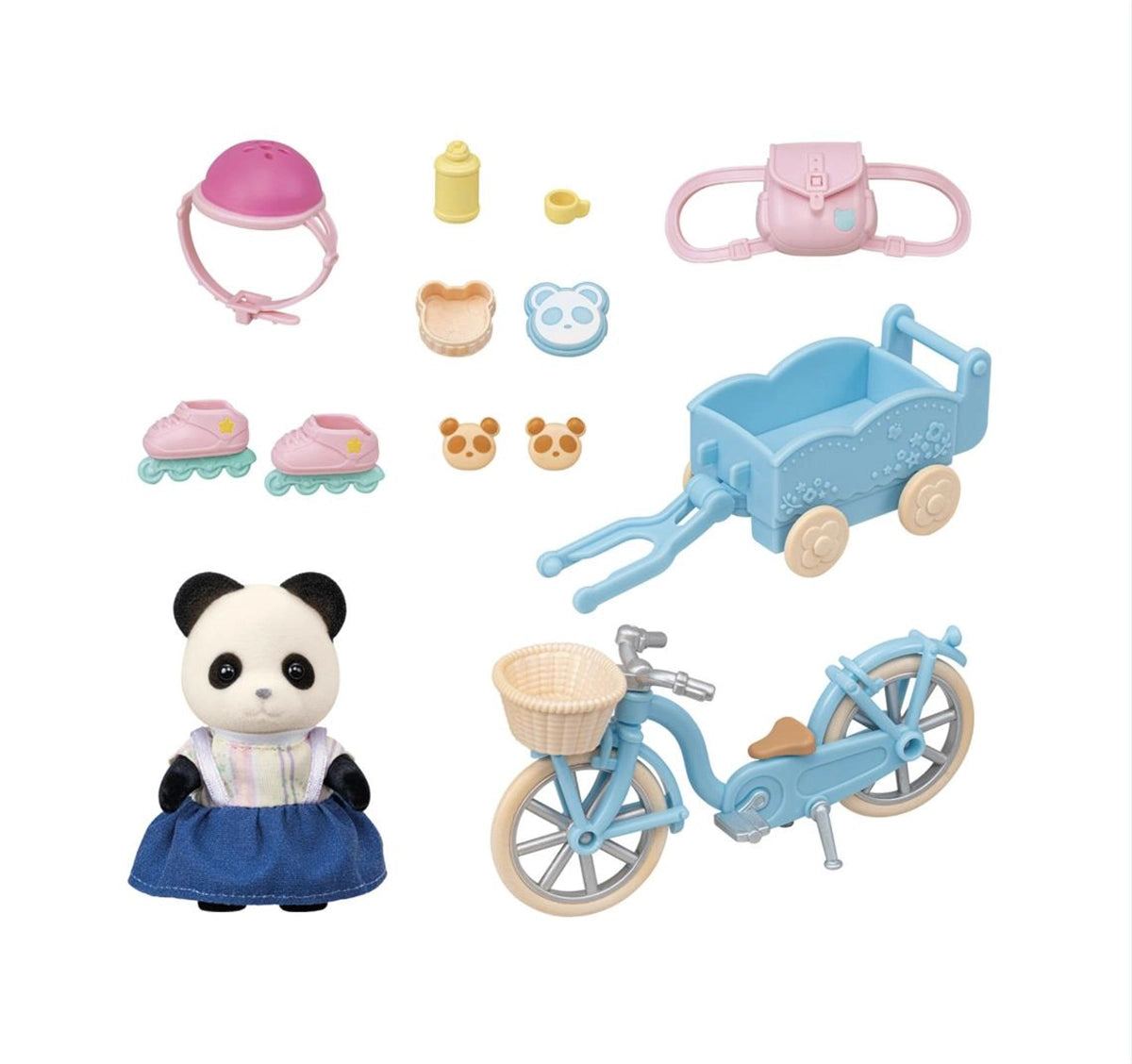 Sylvanian Families Bisiklet ve Paten Set Panda 5652 | Toysall