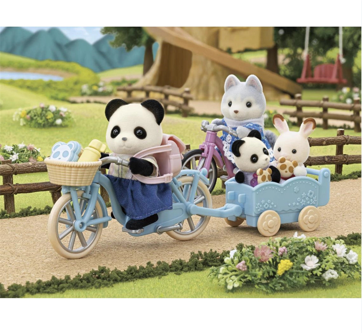 Sylvanian Families Bisiklet ve Paten Set Panda 5652 | Toysall