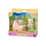 Sylvanian Families Çiçekli Kedi Baba ve Bebek Arabası 5683