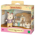 Sylvanian Families Çikolata Kulaklı Tavşan Erkek Kardeş ve Tuvalet Seti 5015 | Toysall