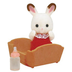 Sylvanian Families Çikolata Kulaklı Tavşan Bebek ve Beşiği 5062 | Toysall