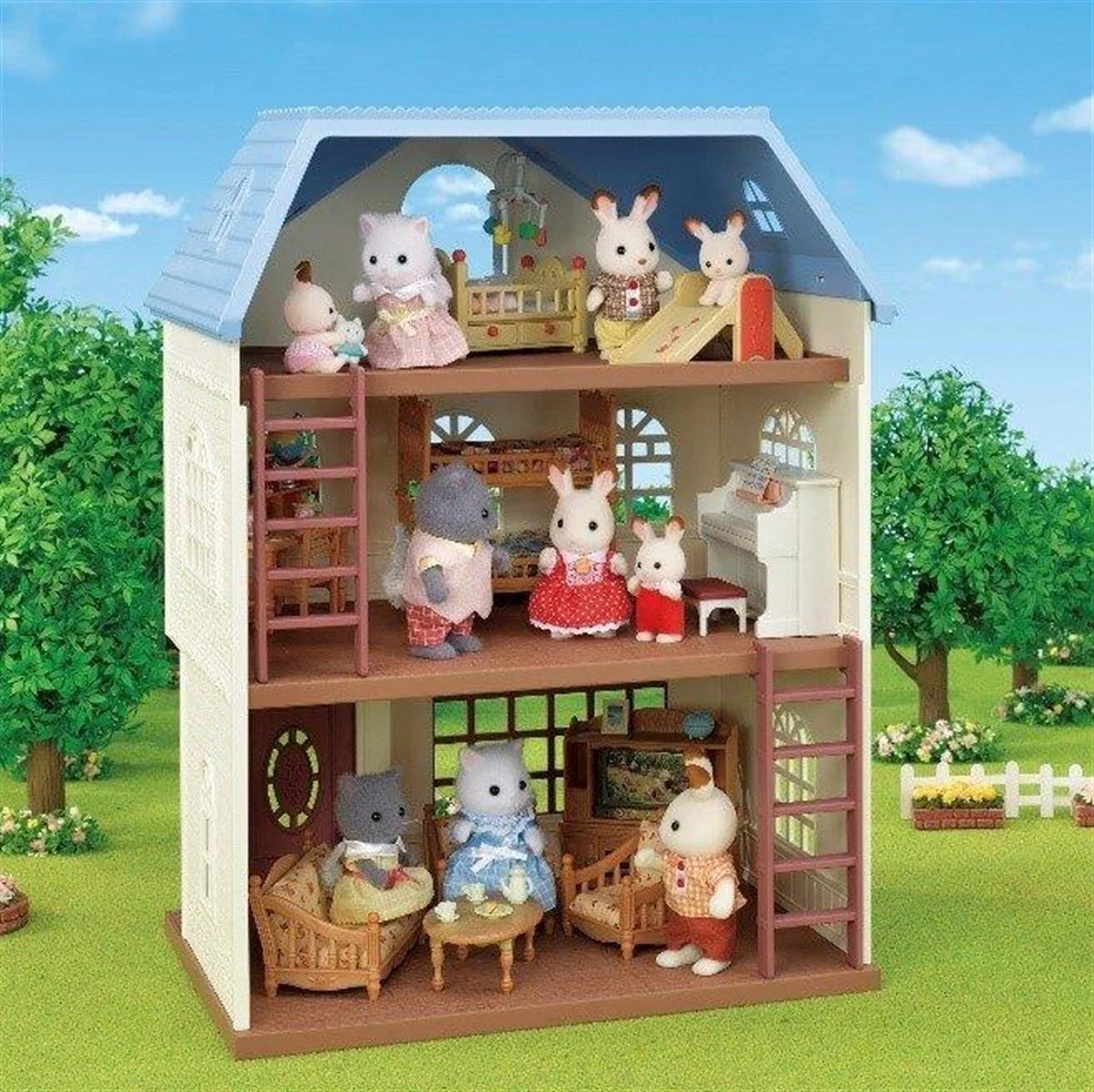 Sylvanian Families Gök Mavisi Teraslı Ev 5513 | Toysall