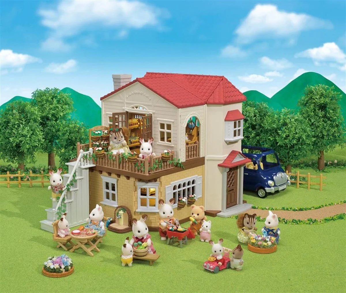 Sylvanian Families Kırmızı Çatılı Işıklı Şehir Evi 5302 | Toysall