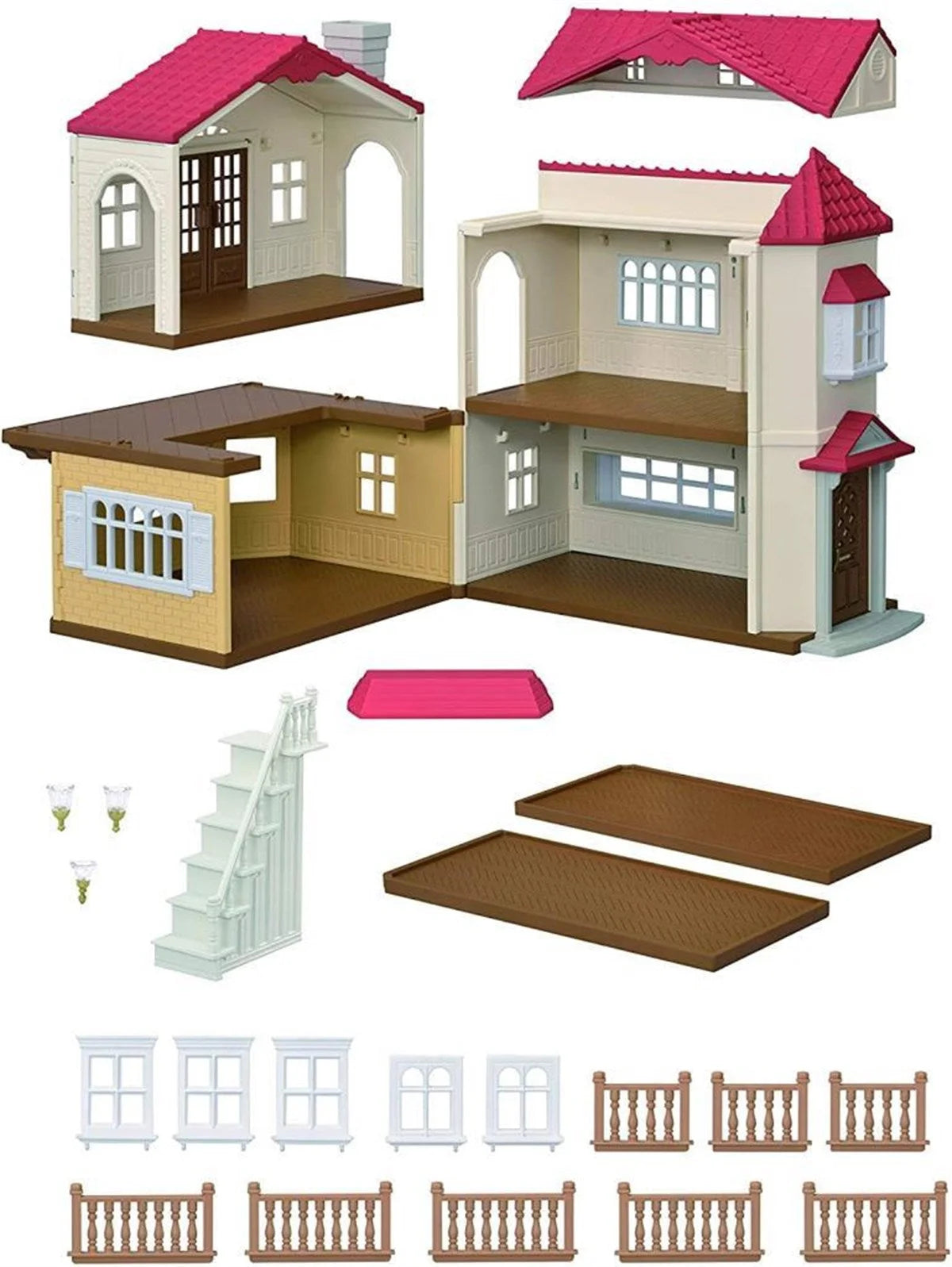 Sylvanian Families Kırmızı Çatılı Işıklı Şehir Evi 5302 | Toysall