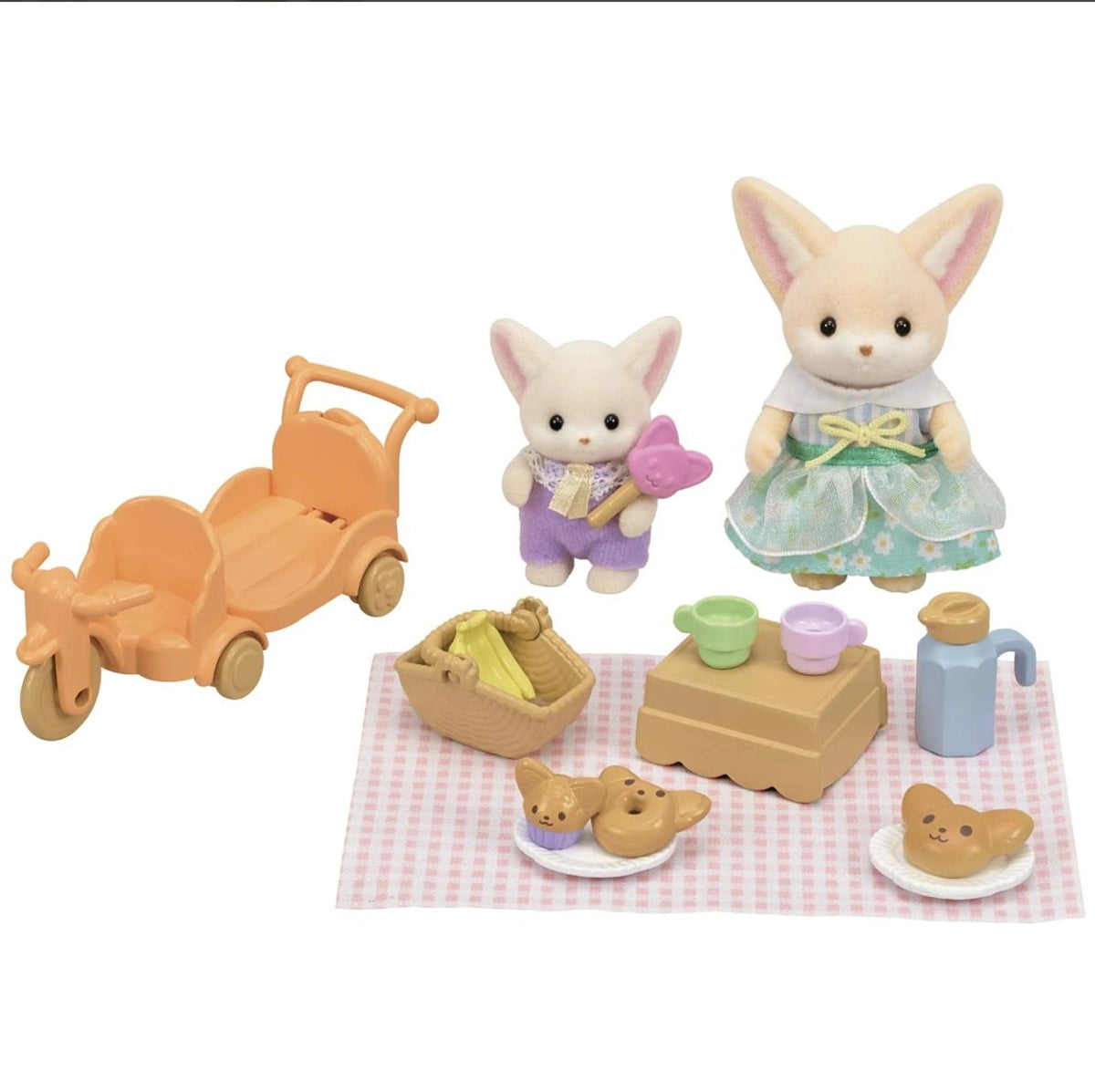 Sylvanian Families Piknik Seti - Çöl Tilkisi Kız ve Bebek 5698 | Toysall