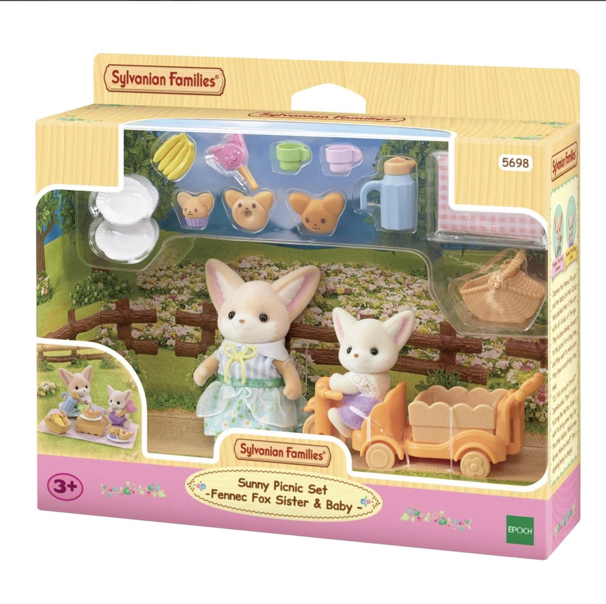 Sylvanian Families Piknik Seti - Çöl Tilkisi Kız ve Bebek 5698 | Toysall