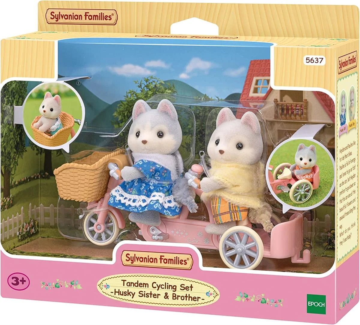 Sylvanian Families Tandem Bisiklet Seti Husky Kardeşler 5637 | Toysall